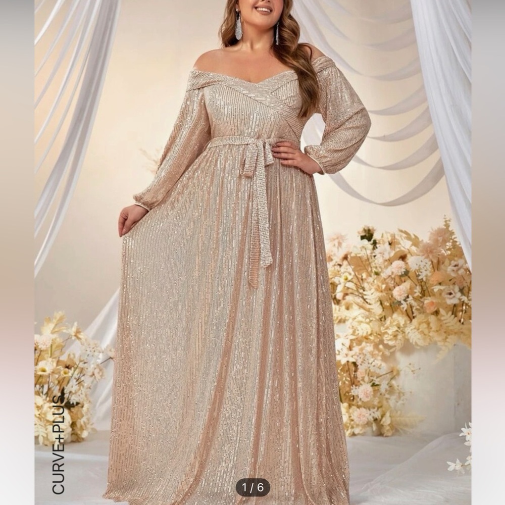 Champagne bridesmaid dress